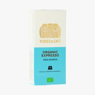 Café expresso 100 % arabica bio - capsules Terres de Café