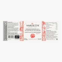 Sauce tomate bio de variété ancienne costoluto genovese Variette