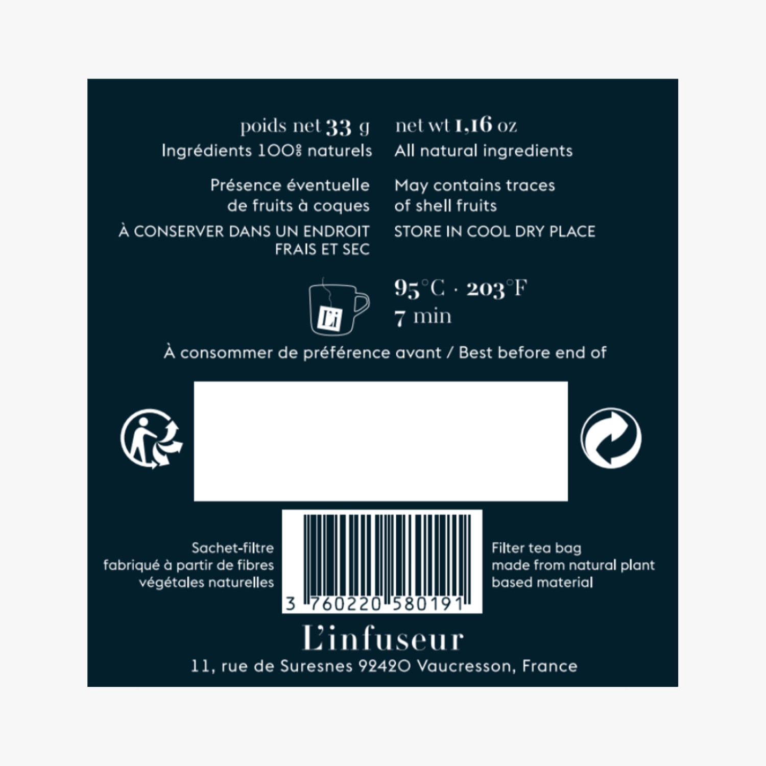 L'infusion DETOX - Antioxydante et purifiante - L'infuseur Paris
