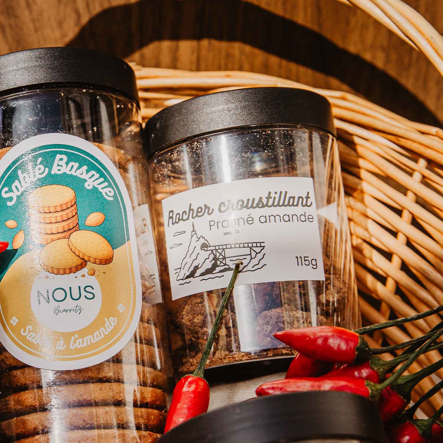 Rochers croustillants pralin&eacute; amande Nous