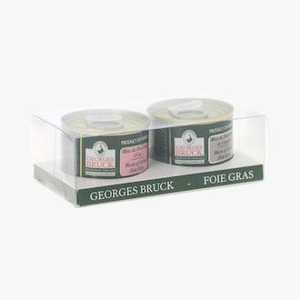 Duo bloc foie gras d'oie et foie gras de canard - 2 x 65 g Georges Bruck