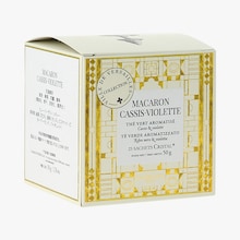 Thé vert aromatisé Macaron Cassis Violette Dammann Frères x Versailles Dammann Frères