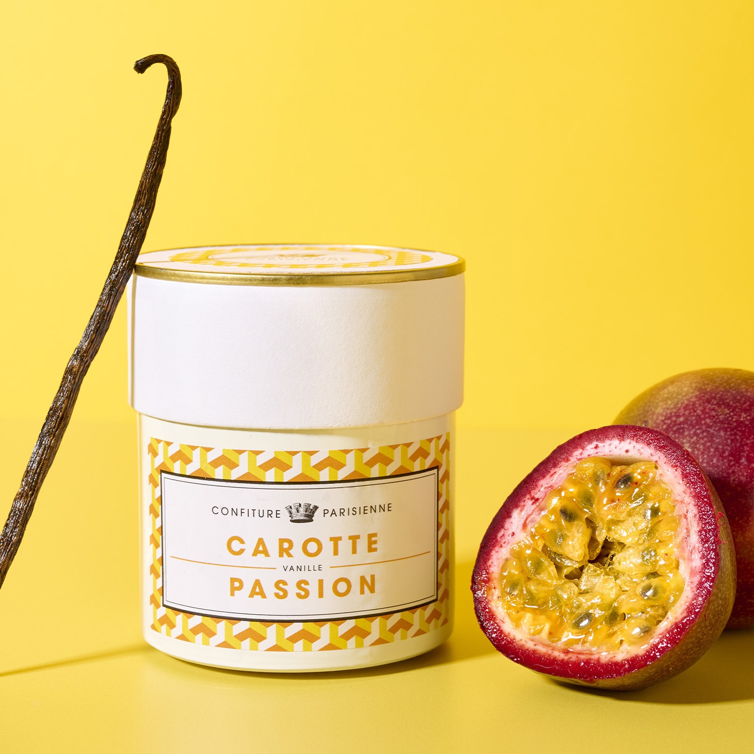 Confiture carotte, passion, vanille Confiture Parisienne