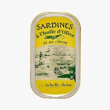 Sardines à l'huile d'olive et au citron Conserverie la Belle-Iloise