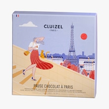 Bonbons de chocolats noir, lait, ivoire, amandes au chaudron Cluizel