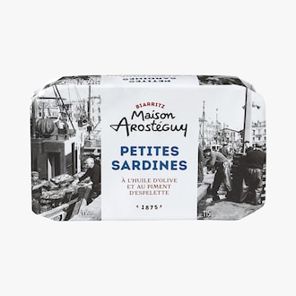 Petites sardines à l'huile d'olive et au piment d'Espelette Maison Arosteguy