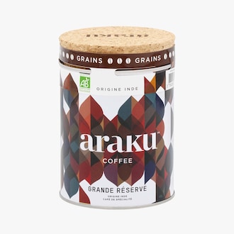 Caf&eacute; en grains Grande r&eacute;serve, origine Inde Araku Coffee