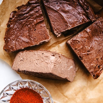 Cheesecake basque au chocolat et piment null