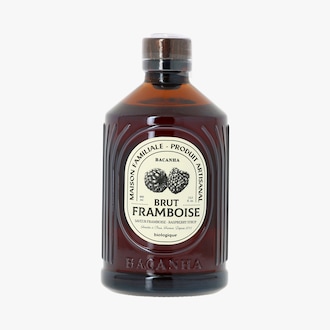 Sirop saveur framboise brut biologique Bacanha
