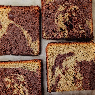 Cake marbré chocolat-pistache, , hi-res title=Cake marbré chocolat-pistache, 