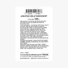 Lapin cacahu&egrave;te 13 cm chocolat lait moulage Maison Mercier