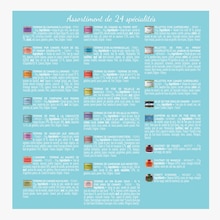 Calendrier de l'Avent assortiment de 24 Spécialités Comtesse du Barry