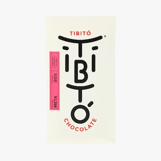 Tablette de chocolat noir 80 % origine Meta Tibitó