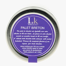 Palet breton chocolat noir 70 % blé noir breton et sarrasin Laurent K