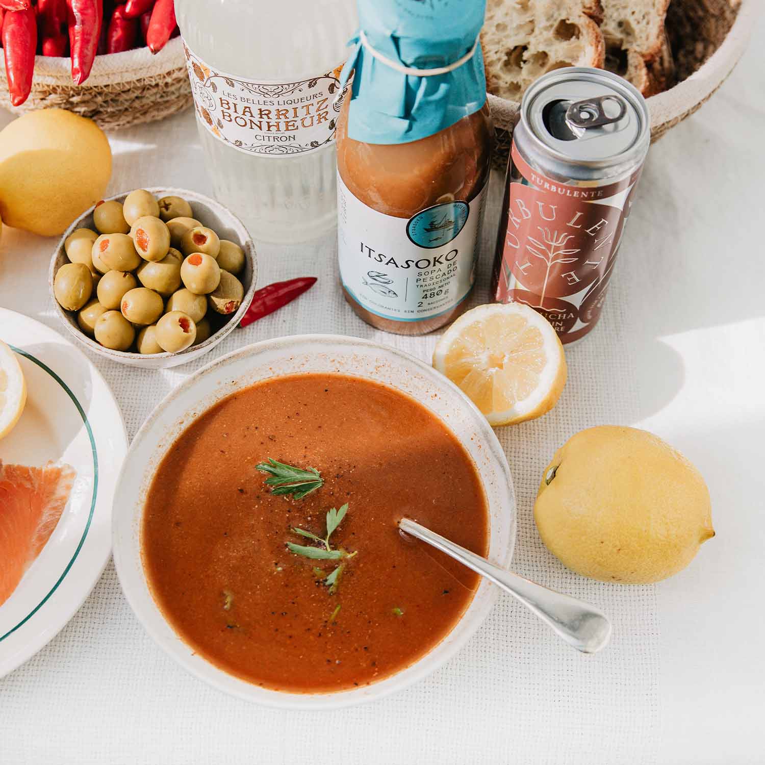 Soupe de poisson basque traditionnelle  Itsasoko