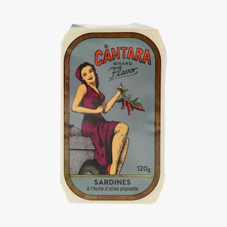 Sardines &agrave; l'huile d'olive piquante Cantara