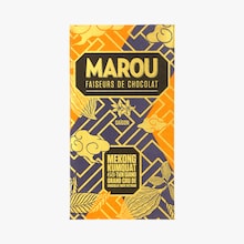 Tablette grand cru de chocolat noir du Vietnam, Mekong Kumquat Tien Giang, 68% de cacao Marou