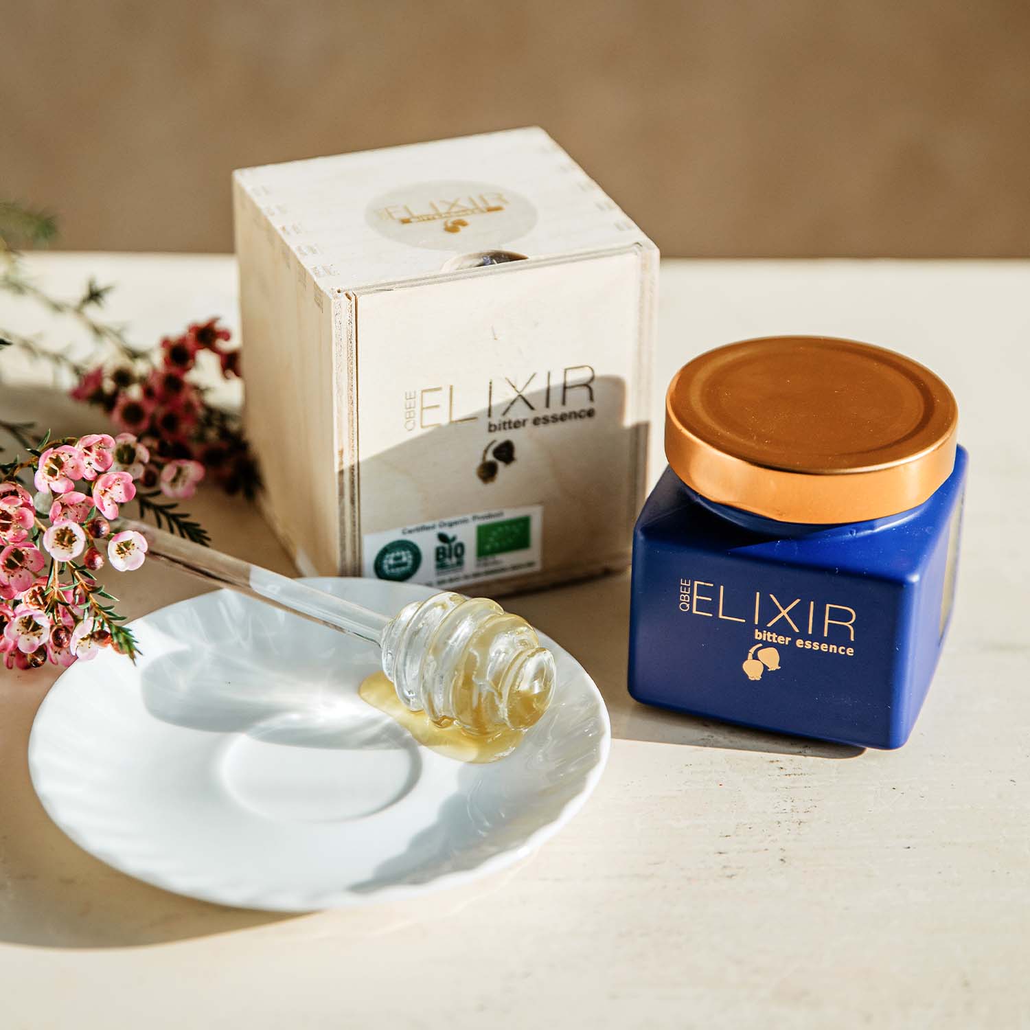 Miel Elixir Bio - 250g Qbee Elixir