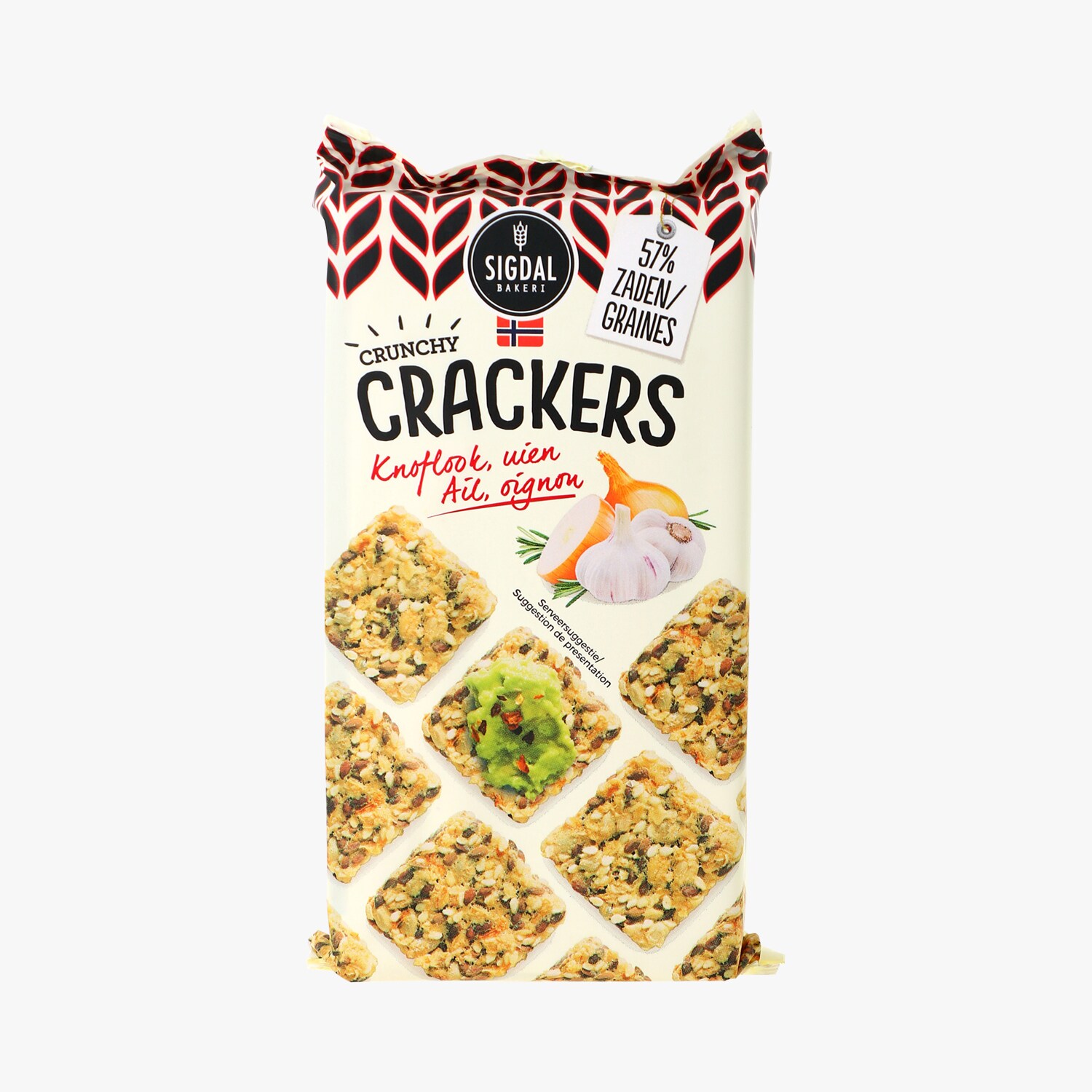 Crackers Ail, Oignon Sigdal Bakeri