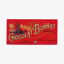 Tablette chocolat noir 100 % de cacao Bonnat