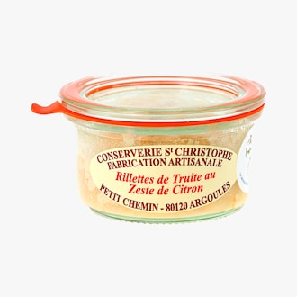 Rillettes de truite au zeste de citron Conserverie Saint Christophe