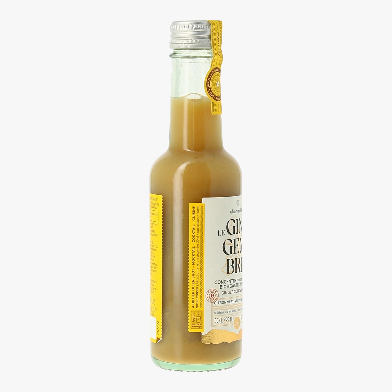 Le Gingembre : Concentr de gingembre bio et gastronomique 200 ml - Alain  Milliat | La Grande picerie