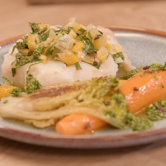 Dos de cabillaud du chef Cédric Erimée null