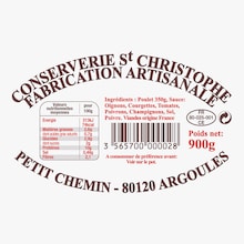 Poulet façon basquaise Conserverie Saint Christophe