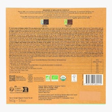 Coffret 32 carrés de chocolat noir et lait bio Valrhona