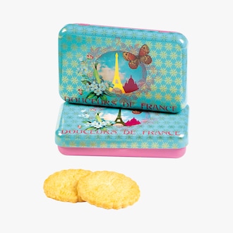 Sablés nature pur beurre - boîte Paris bleu La Sablésienne