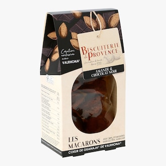 Les macarons - Amande et chocolat noir Biscuiterie de Provence