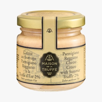 Crème au fromage Parmigiano Reggiano et à la truffe d'été 2 % (Tuber aestivum), aromatisée Maison de la Truffe