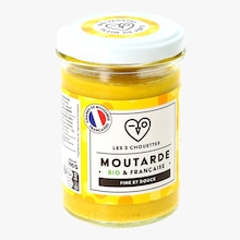 Moutarde bio et française fine et douce Les 3 chouettes