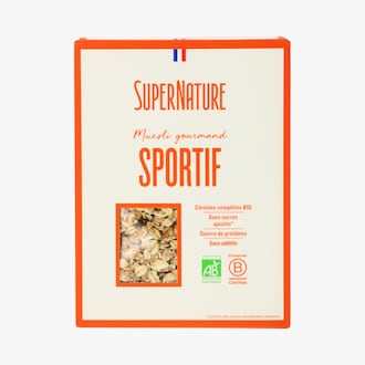 Muesli gourmand sportif biologique SuperNature