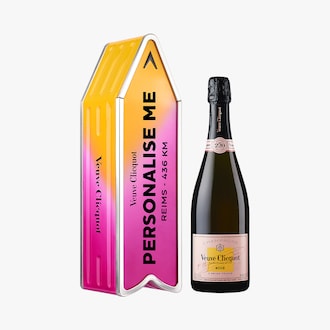 Champagne Veuve Clicquot rosé édition limitée sous Coffret Arrow Sun rose Veuve Clicquot