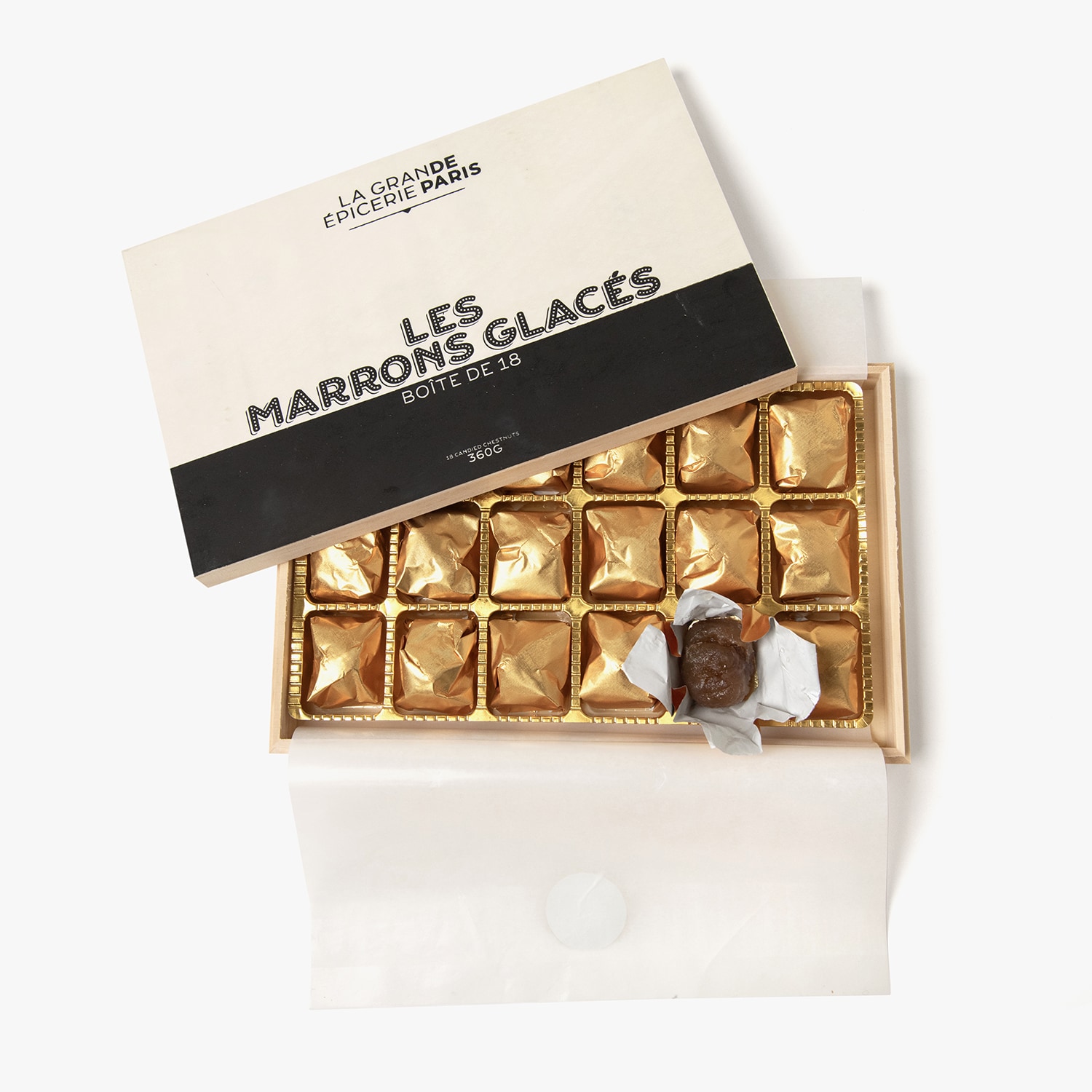 Boîte de 18 marrons glacés La Grande Épicerie de Paris