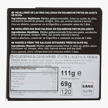 Moules des Rias Galiciennes marinées et cuites à l'huile d'olive pièces 4-6 El Corte Inglés - Club del Gourmet