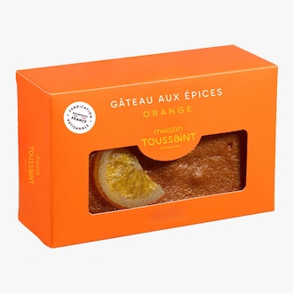 G&acirc;teau aux &eacute;pices Toussaint aux oranges confites Maison Toussaint