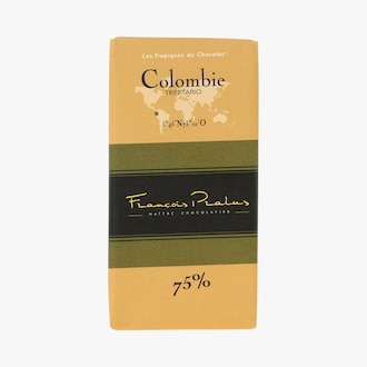 Tablette de chocolat noir - Les tropiques du chocolat - Colombie - Trinitario François Pralus