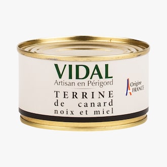 Terrine de canard noix et miel Vidal