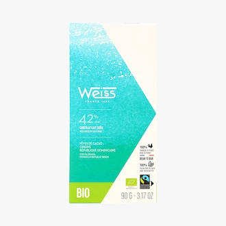 Chocolat lait ce&iuml;ba - F&egrave;ves de cacao&nbsp;42% cacao Weiss