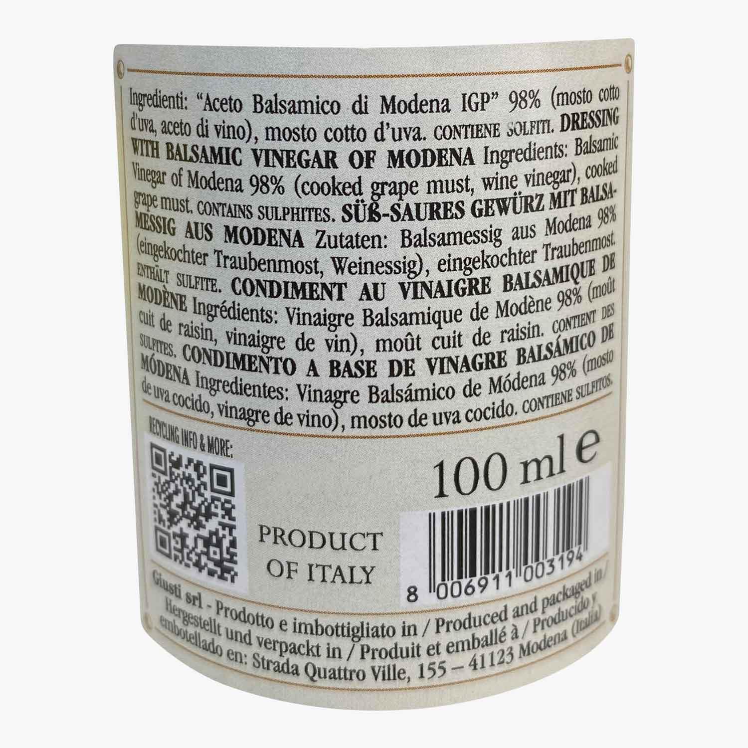 Vinaigre Balsamique De Modène IGP