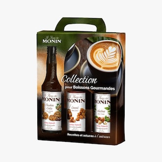 Coffret de 3 sirops pour caf&eacute;s aromatis&eacute;s Monin