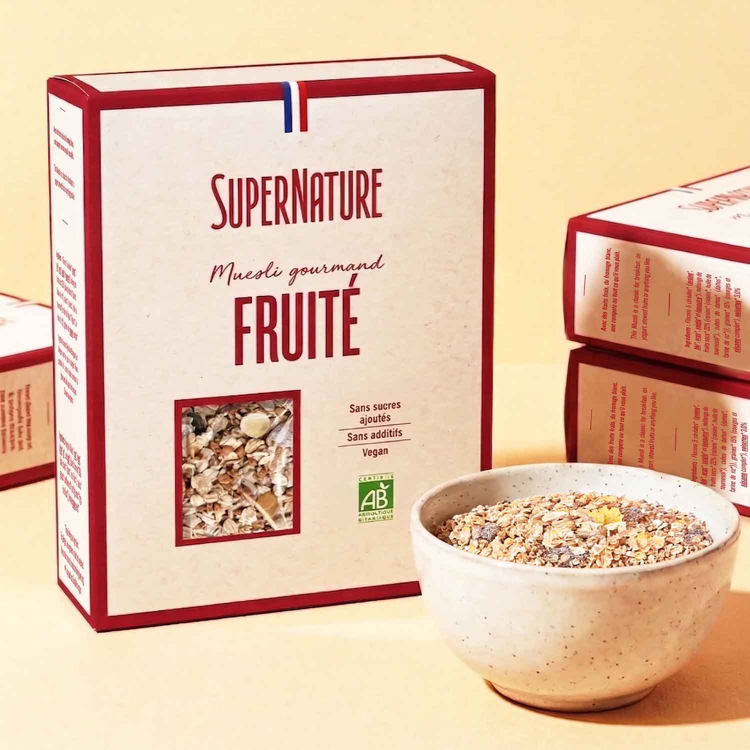 Muesli gourmand fruit&eacute; biologique SuperNature