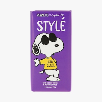 Tablette de chocolat noir 60 % et poivre rose Sophie M