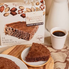 G&acirc;teau aux amandes et chocolat sans gluten Biscuiterie de Provence