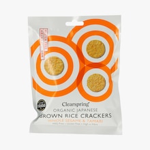 Crackers de riz complet au s&eacute;same et tamari Clearspring