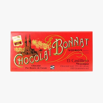 Tablette El Castillero, Nicaragua Chocolat noir 75 % de cacao Bonnat