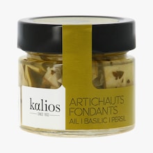 Artichauts fondants ail, basilic et persil Kalios