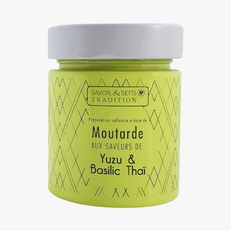 Moutarde saveur yuzu et basilic thaï Savor & Sens